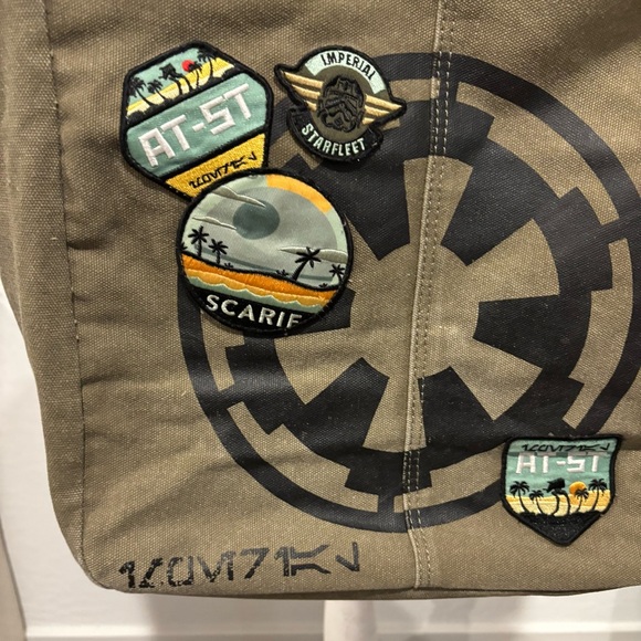 Star Wars Rogue one rebel canvas patchwork tote bag - Picture 11 of 16